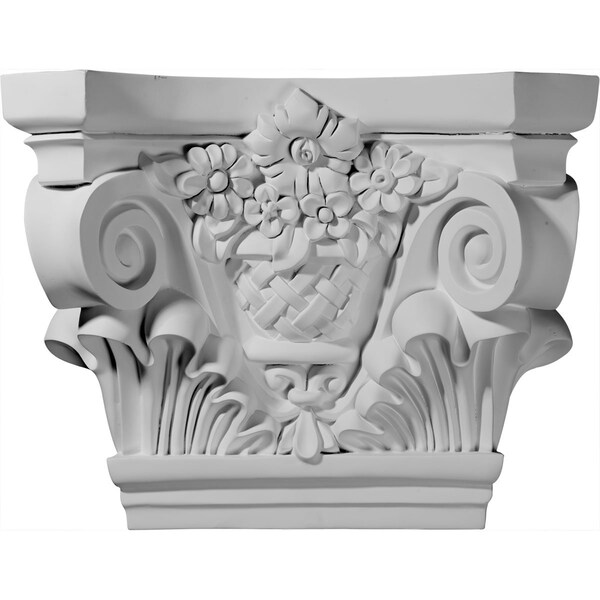 Ekena Millwork 21 5/8"W x 7 1/2"D x 16 3/4"H Sussex Capital (Fits Pilasters up to 13 1/2"W x 1 5/8"D) CAP21X07X16SU - main